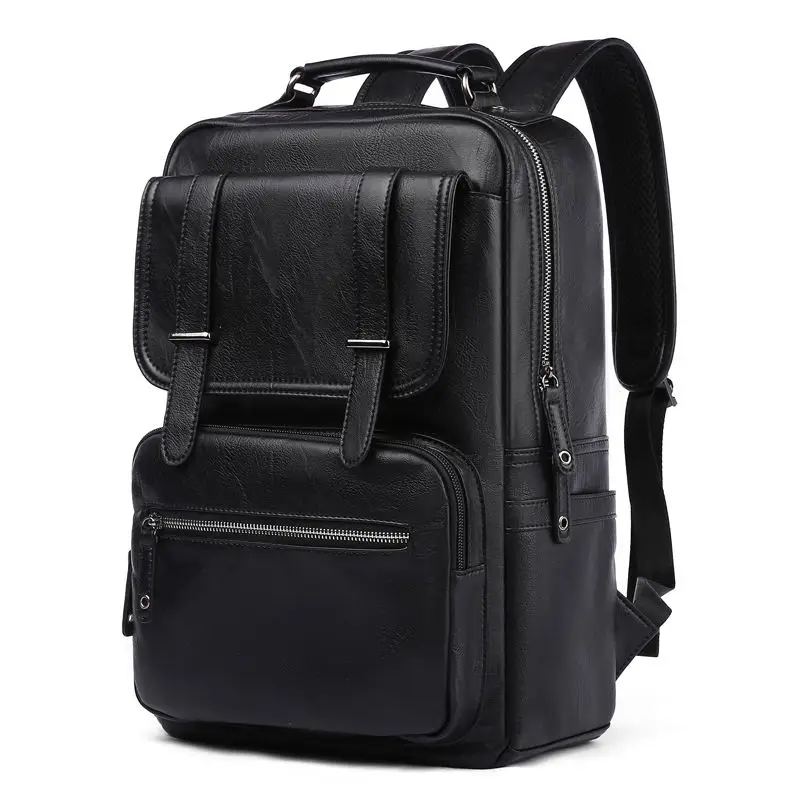 PU Leather Laptop Backpack 